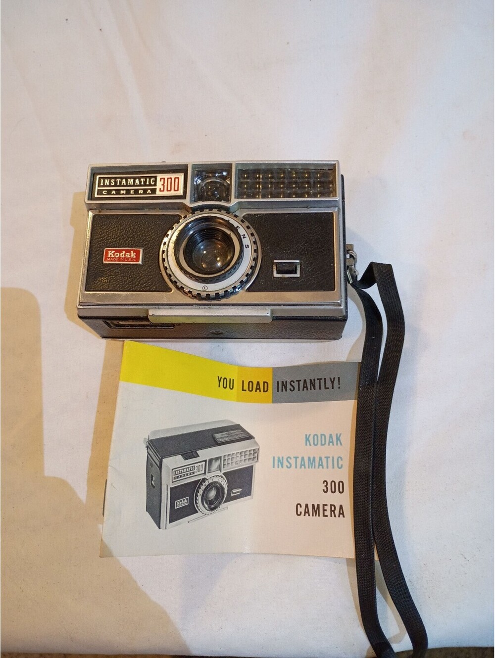 Kodak Instamatic 300 Camera with Flash and Manual